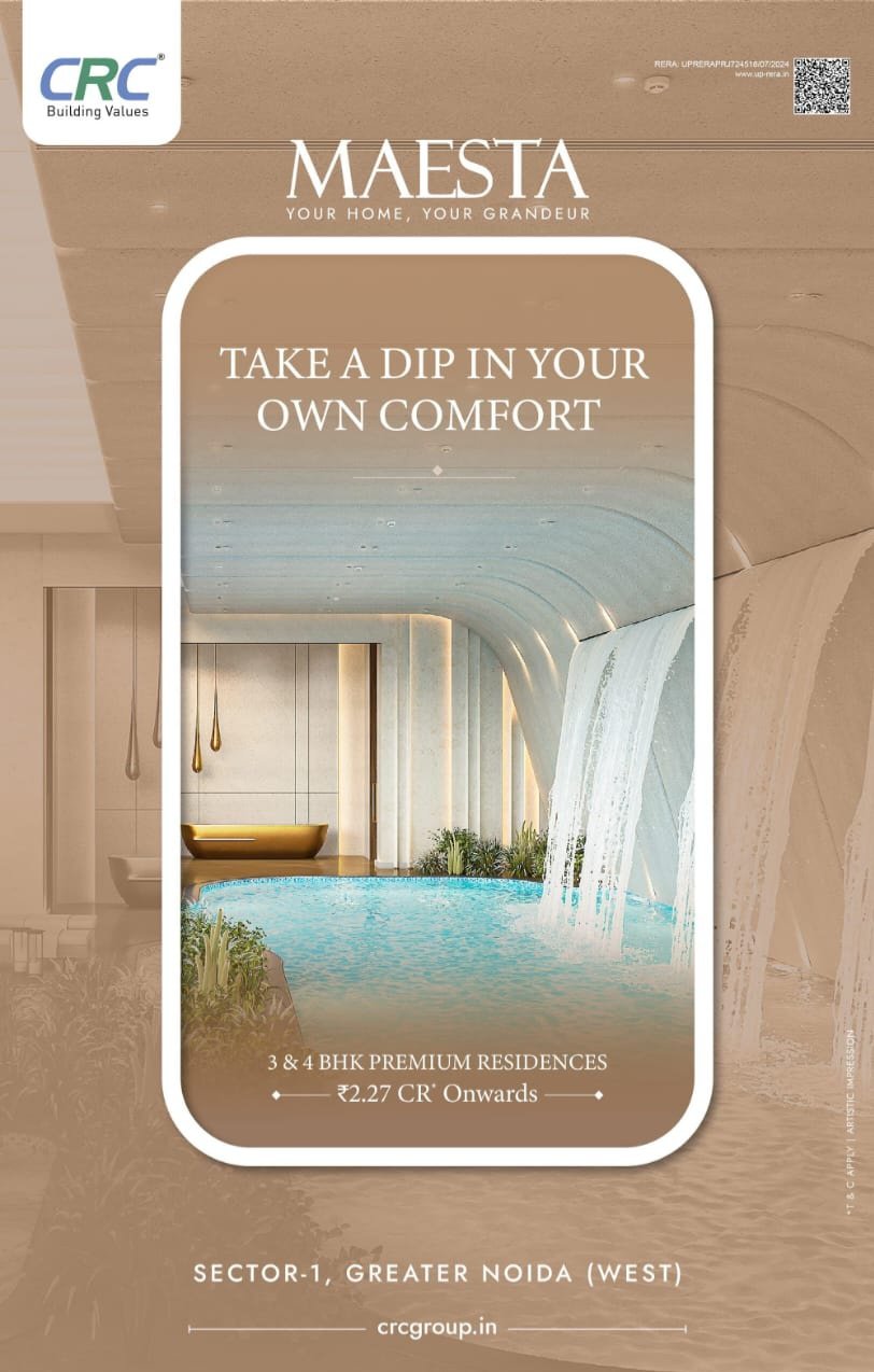 3bhk Flat available in CRC Maesta socity sector-1 Noida extension