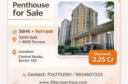 Penthouse for sale in Amrapali zodiac sector -120 centre noida