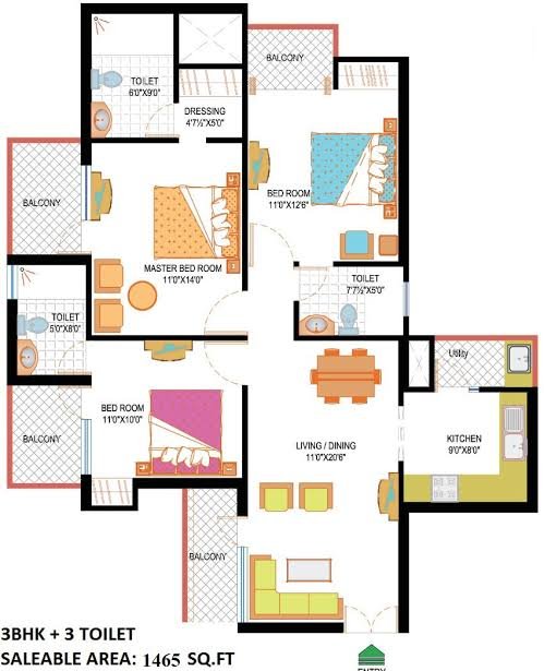 2bhk flat Available in hydpark sector 78 noida for sale
