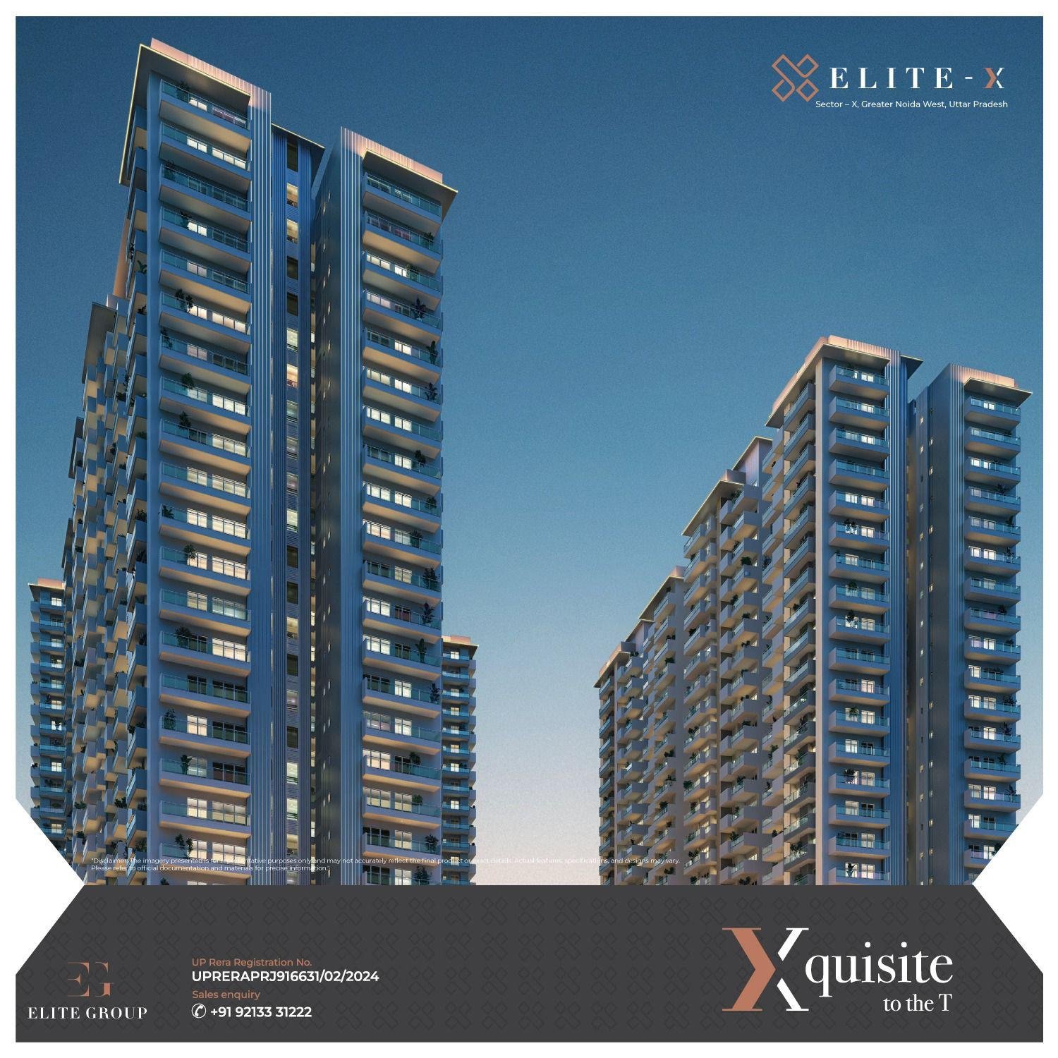 3 and 4 bhk apartment for sale in ELITE X in Sec 10 Greater Noida West