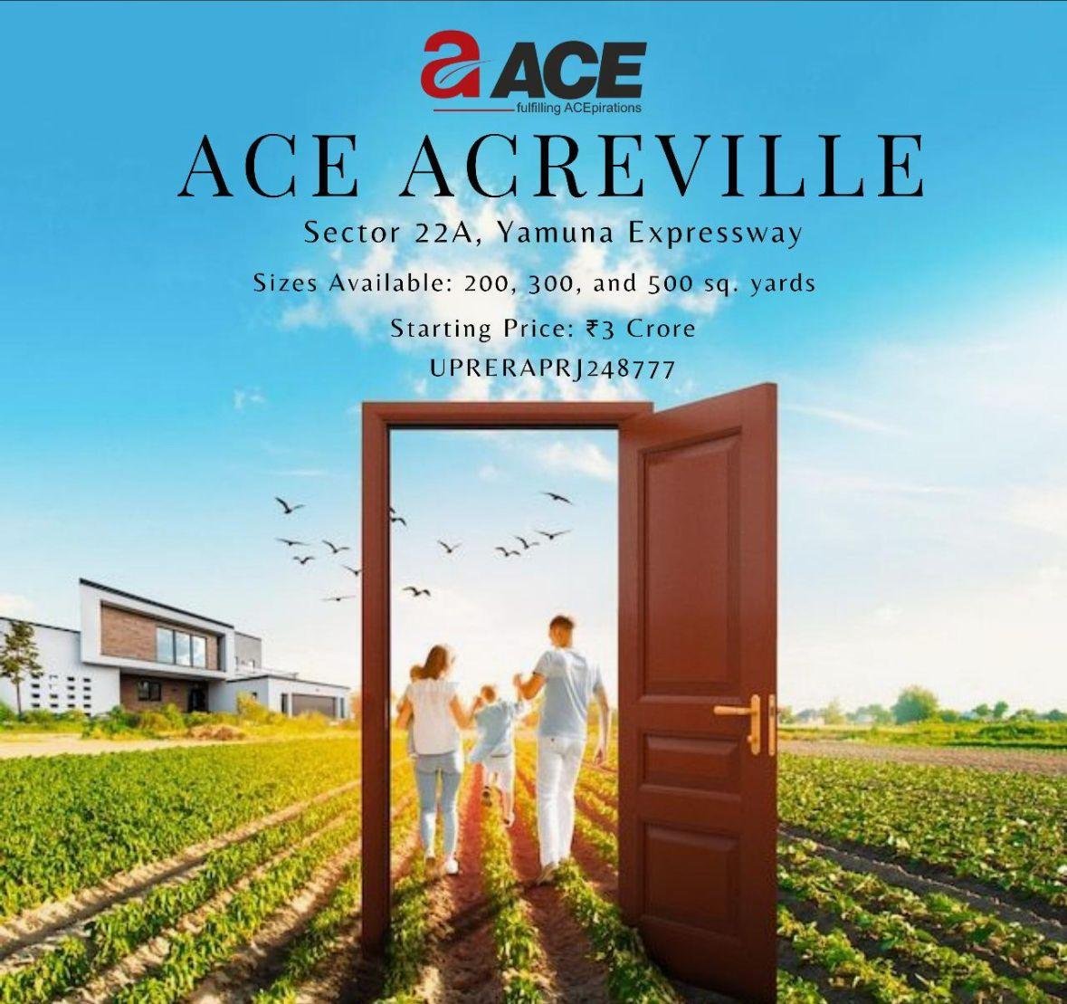 Plot Available in Ace Acreville yamuna expressway greater noida for sale.