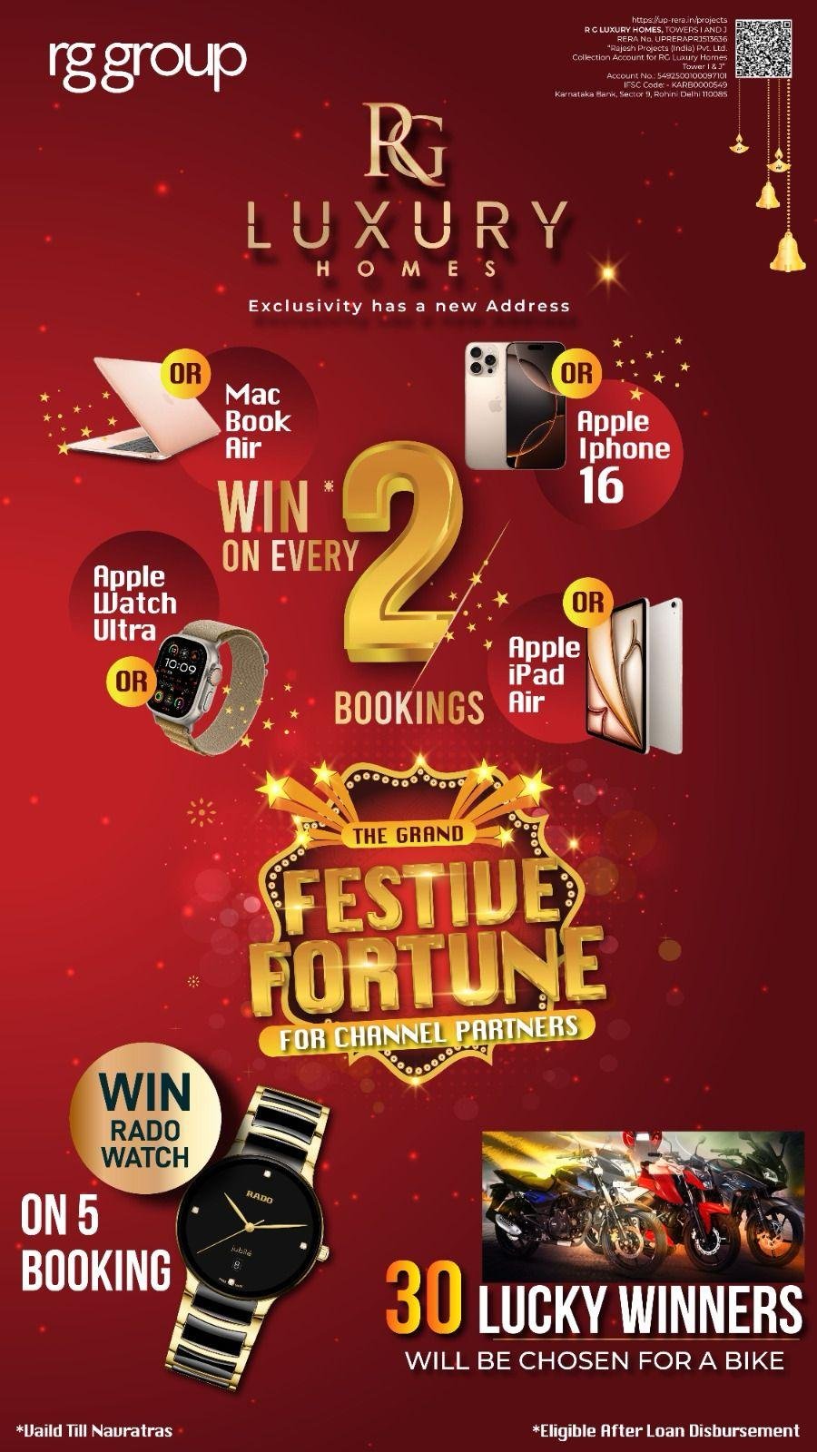 3 bhk Apartment for sale in RG luxury Homes