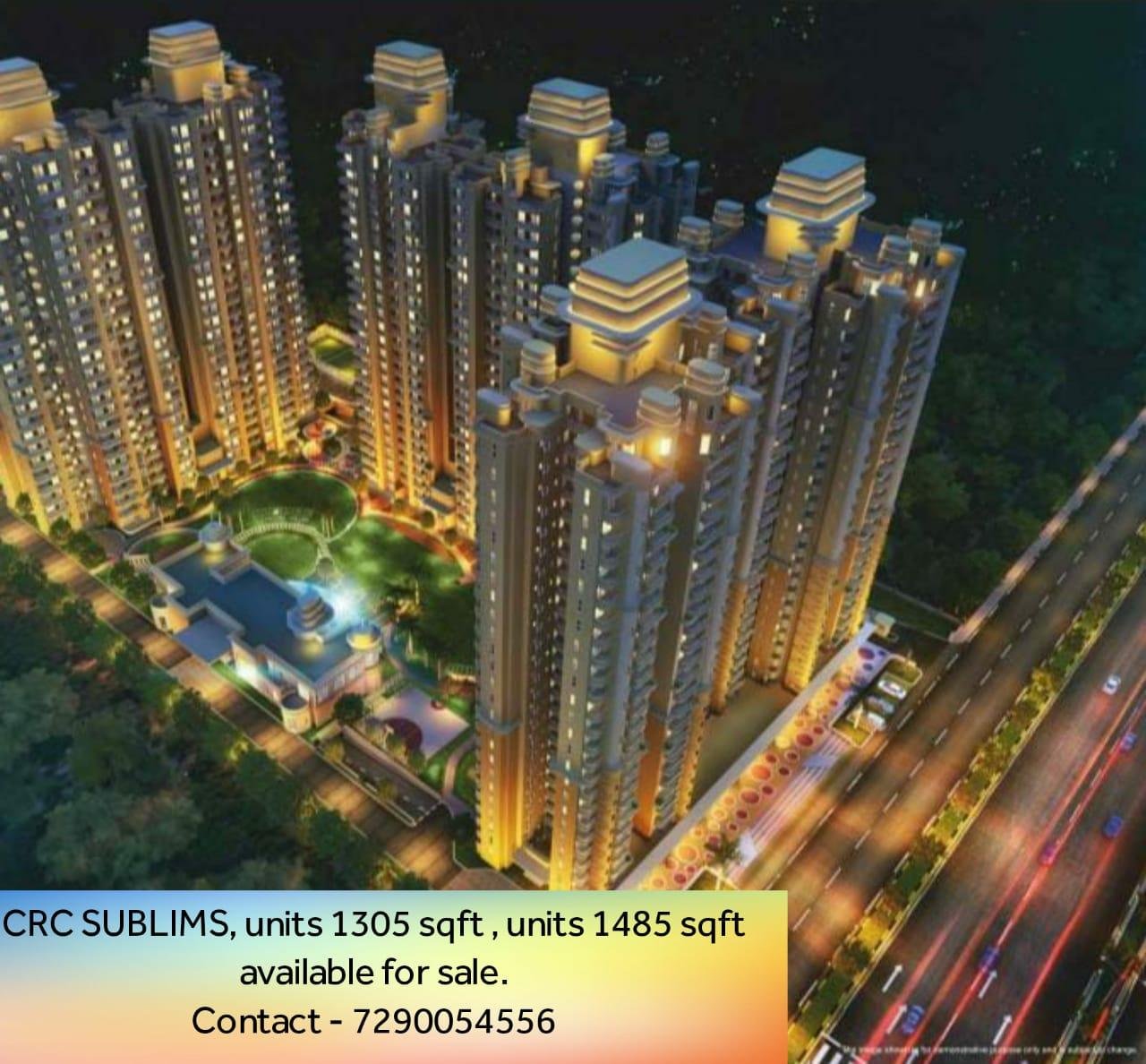 3 bhk CRC Sublims apartment for sale