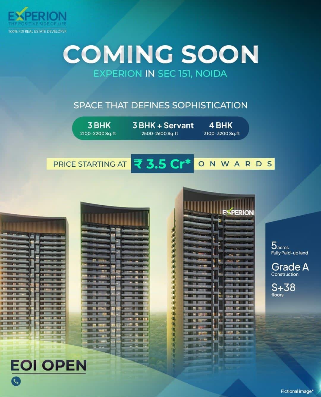 EXPERION- PREMIUM PROJECT- LANDMARK- SECTOR 151 NOIDA